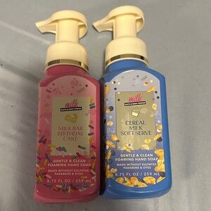 Milk Bar Birthday Cake and Cereal Milk Soft Serve Foaming Hand Soap Set
